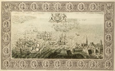 Armada (engraving from a tapestry) by John Pine